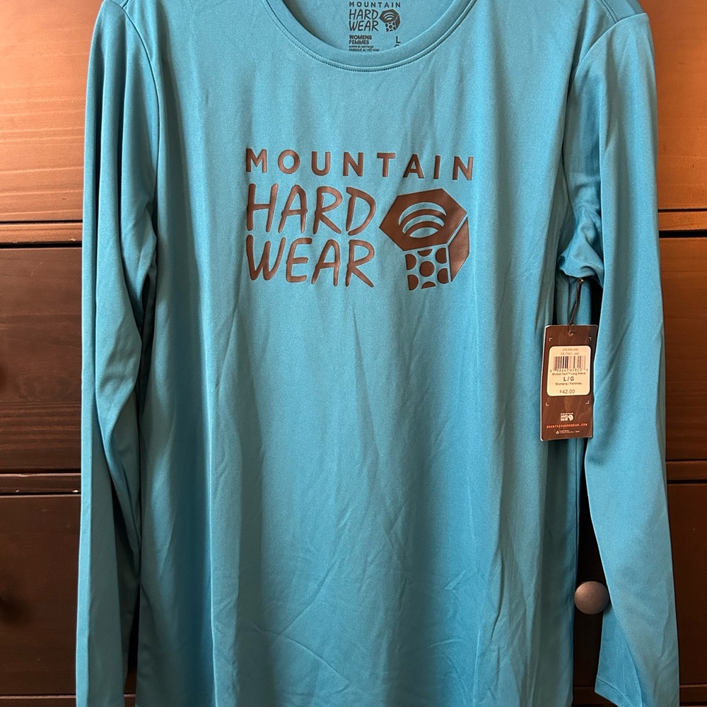 Mountain Hardwear Blue Large Womens Long-sleeve Shirt